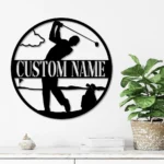 Sports Metal Sign Custom Golfing 1