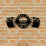 Sports Metal Sign Custom Gym Weightlifting 1