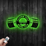 Sports Metal Sign Custom Gym Weightlifting 1