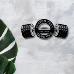 Sports Metal Sign Custom Gym Weightlifting 1