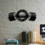 Sports Metal Sign Custom Gym Weightlifting 1