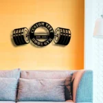 Sports Metal Sign Custom Gym Weightlifting 1