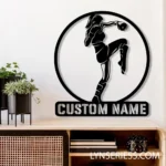 Sports Metal Sign Custom Kickboxing 1