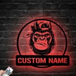 Sports Metal Sign Custom King Monkey 1