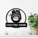 Sports Metal Sign Custom King Monkey 1