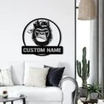 Sports Metal Sign Custom King Monkey 1