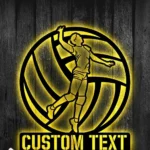 Sports Metal Sign Custom Male Volleyball 1