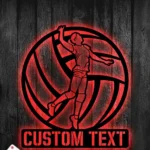 Sports Metal Sign Custom Male Volleyball 1