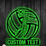 Sports Metal Sign Custom Male Volleyball 1
