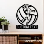 Sports Metal Sign Custom Male Volleyball 1