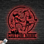 Sports Metal Sign Custom Mma Fighter 1