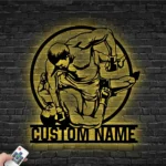 Sports Metal Sign Custom Mma Fighter 1