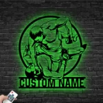 Sports Metal Sign Custom Mma Fighter 1