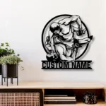 Sports Metal Sign Custom Mma Fighter 1