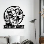 Sports Metal Sign Custom Mma Fighter 1