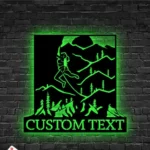 Sports Metal Sign Custom Rock Climbing Girl 1