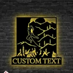 Sports Metal Sign Custom Rock Climbing Girl 1