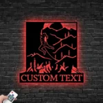 Sports Metal Sign Custom Rock Climbing Girl 1