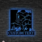 Sports Metal Sign Custom Rock Climbing Girl 1