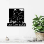 Sports Metal Sign Custom Rock Climbing Girl 1