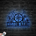 Sports Metal Sign Custom Rock Climbing Tools 1