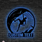 Sports Metal Sign Custom Rock Mountain Climbing 1