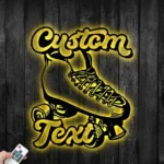 Sports Metal Sign Custom Roller Skates 1