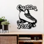 Sports Metal Sign Custom Roller Skates 1