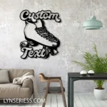 Sports Metal Sign Custom Roller Skates 1
