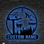 Sports Metal Sign Custom Ski Lift Skiing 1