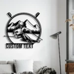 Sports Metal Sign Custom Skiing 1