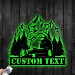 Sports Metal Sign Custom Snowmobile Jump 1