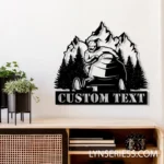 Sports Metal Sign Custom Snowmobile Jump 1