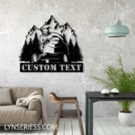 Sports Metal Sign Custom Snowmobile Jump 1