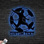 Sports Metal Sign Custom Soccer 1