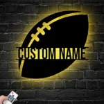 Sports Metal Sign Custom Us Football 1