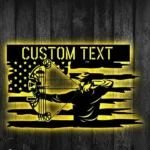 Sports Metal Sign Custom Us Man Archery 1