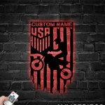 Sports Metal Sign Custom Us Motocross Biker 1