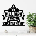 Sports Metal Sign Custom Us Snooker Player 1