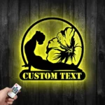 Sports Metal Sign Custom Yoga Studio 1