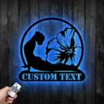 Sports Metal Sign Custom Yoga Studio 1