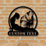 Sports Metal Sign Custom Yoga Studio 1