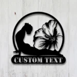 Sports Metal Sign Custom Yoga Studio 1