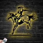 Sports Metal Sign Dallas Wrangler Riding Horse Name 1