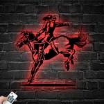 Sports Metal Sign Dallas Wrangler Riding Horse Name 1