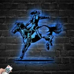 Sports Metal Sign Dallas Wrangler Riding Horse Name 1