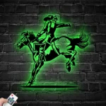 Sports Metal Sign Dallas Wrangler Riding Horse Name 1
