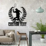 Sports Metal Sign Detailed Badminton 1