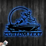 Sports Metal Sign Detailed Jet Ski 1