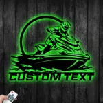 Sports Metal Sign Detailed Jet Ski 1